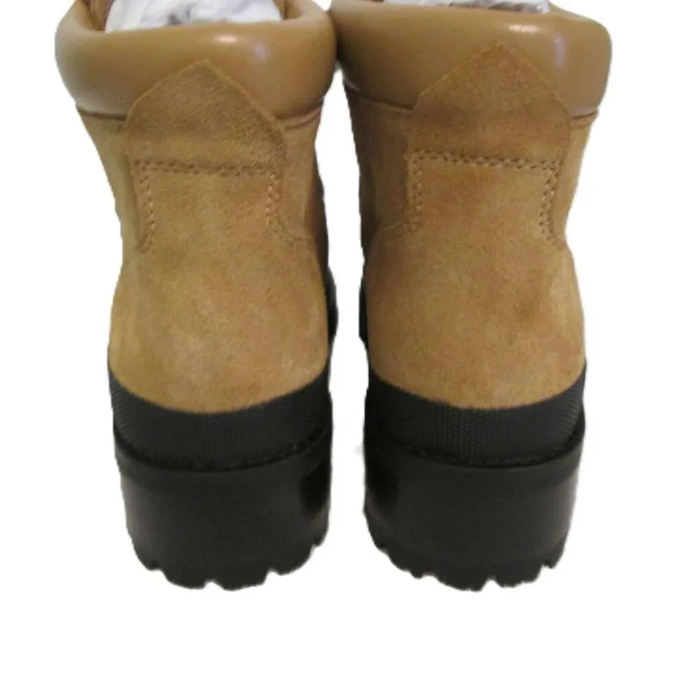 NIB AEROSOLES Camel Suede Sport Cruz Hiking Booties Red Shoelaces Women’s 5.5